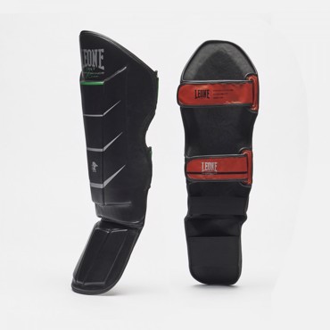 LEONE revo performance shinguards - black